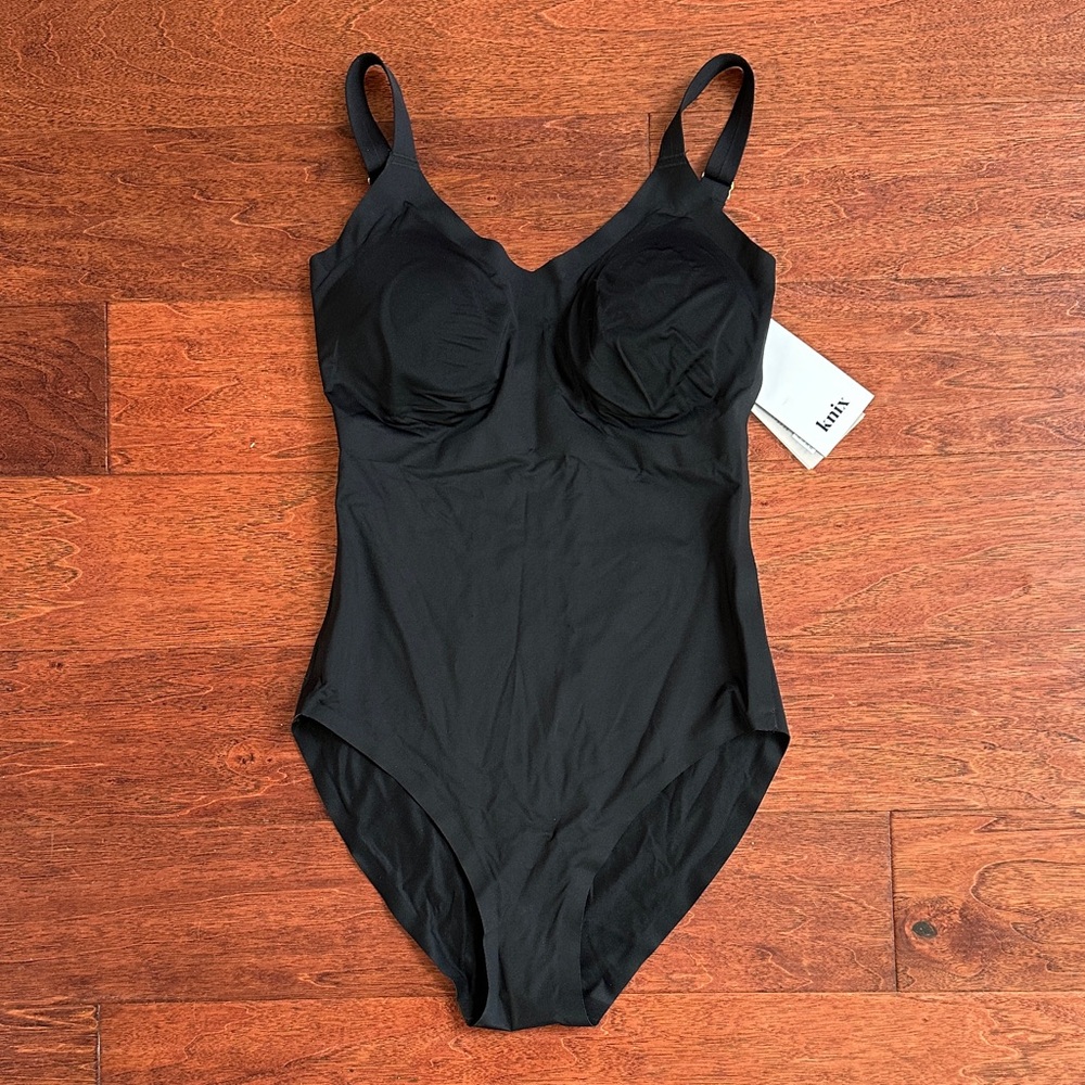 knix Black One-Piece Swimsuit with Built-In Cups